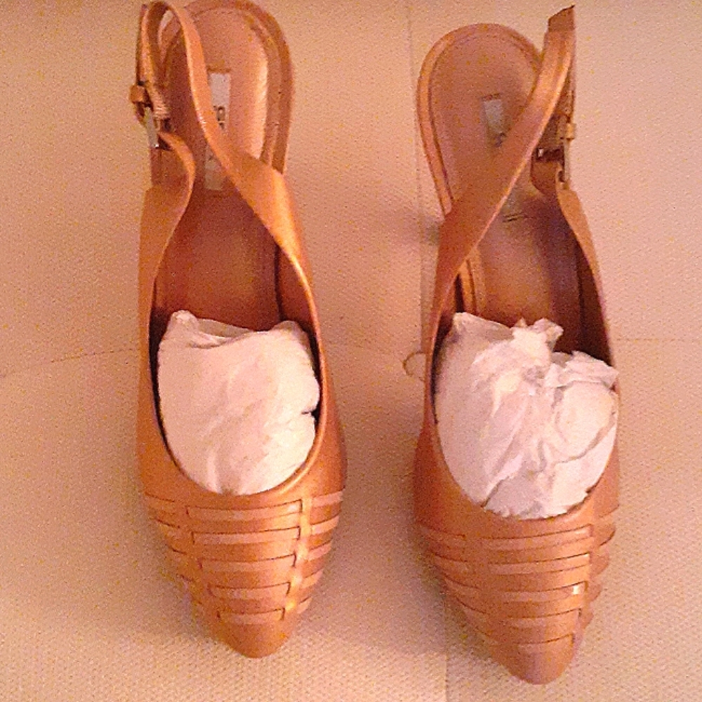 Geox Rose Gold sling backs